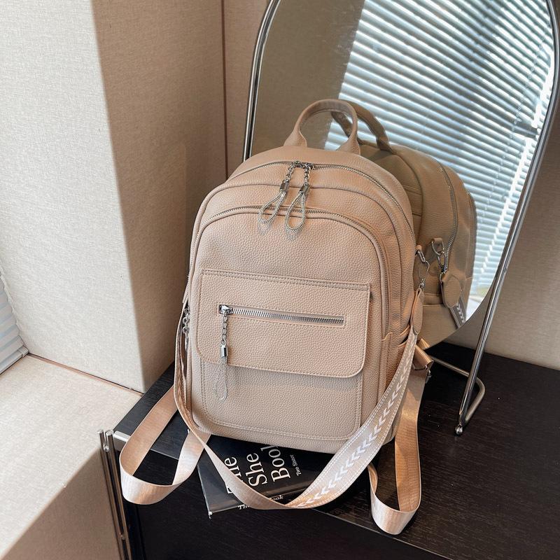Вместительный модный рюкзак высокого класса женский новый студенческий универсальный школьный рюкзак повседневный наплечный рюкзак