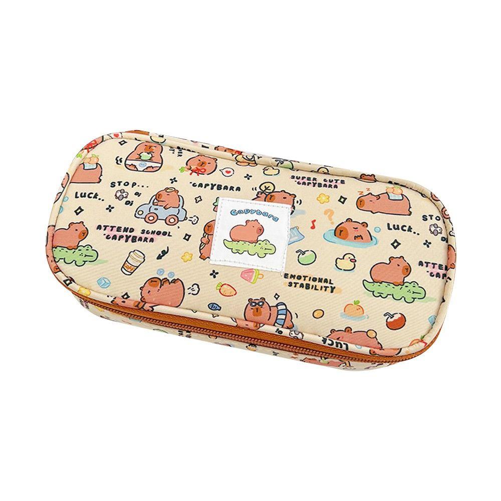 Пенал Capybara Милый Большой Вместительный Канцелярский Мешок Студенческий Пенал Мультяшный Пенал