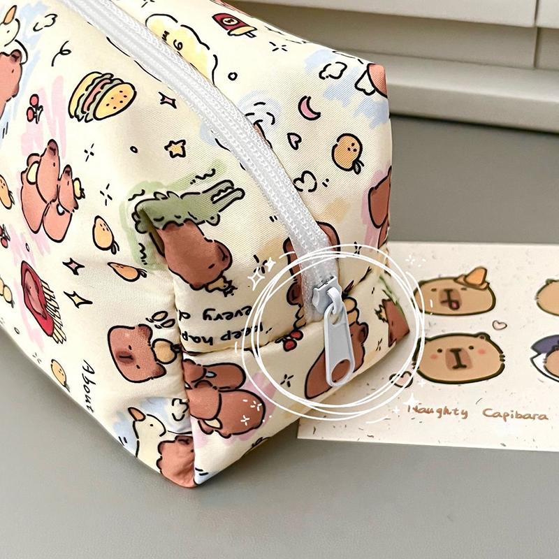 Пенал Capybara Милый Большой Вместительный Канцелярский Мешок Студенческий Пенал Мультяшный Пенал