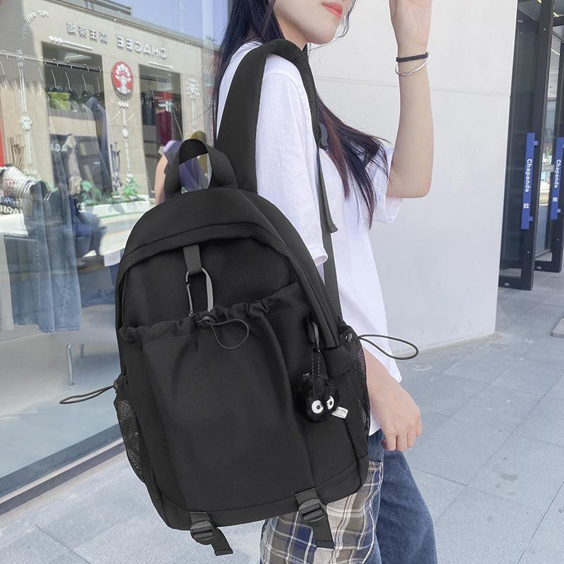 Новый школьный рюкзак для учеников модный, легкий и вместительный повседневный рюкзак, универсальный и высокоценный рюкзак. чёрный