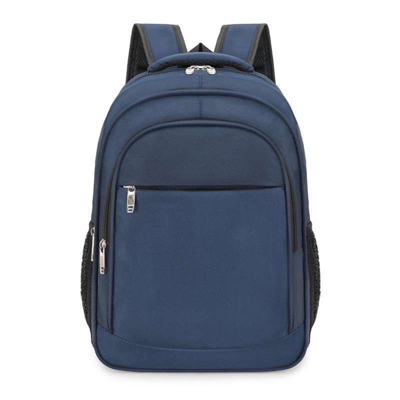 Мужской повседневный деловой рюкзак для ноутбука - модный, вместительный, дорожная и школьная сумка синий