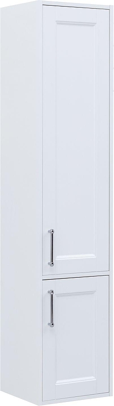 Шкаф пенал Aquanet Бостон New 35 306370 подвесной цвет Белый сатин