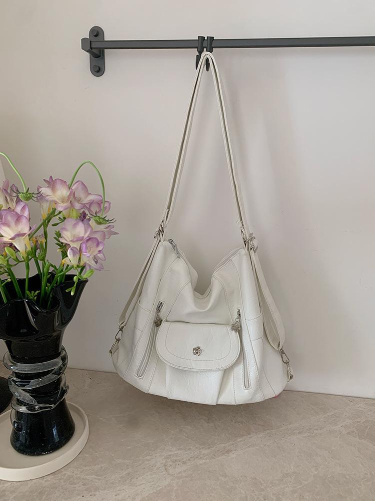 Корейская версия осенне-зимнего рюкзака женский 2025 новый модный вместительный плечевой шоппер студенческий рюкзак белый